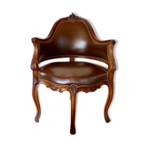 Late 19th century Louis XV-style office chair