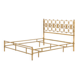 Italian brass bed by Ciansky, Shelba and Luciano Frigerio for Frigerio di Desio, 1960s.