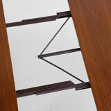 Midcentury Danish round dining table in teak by Severin Hansen for Haslev 1960s