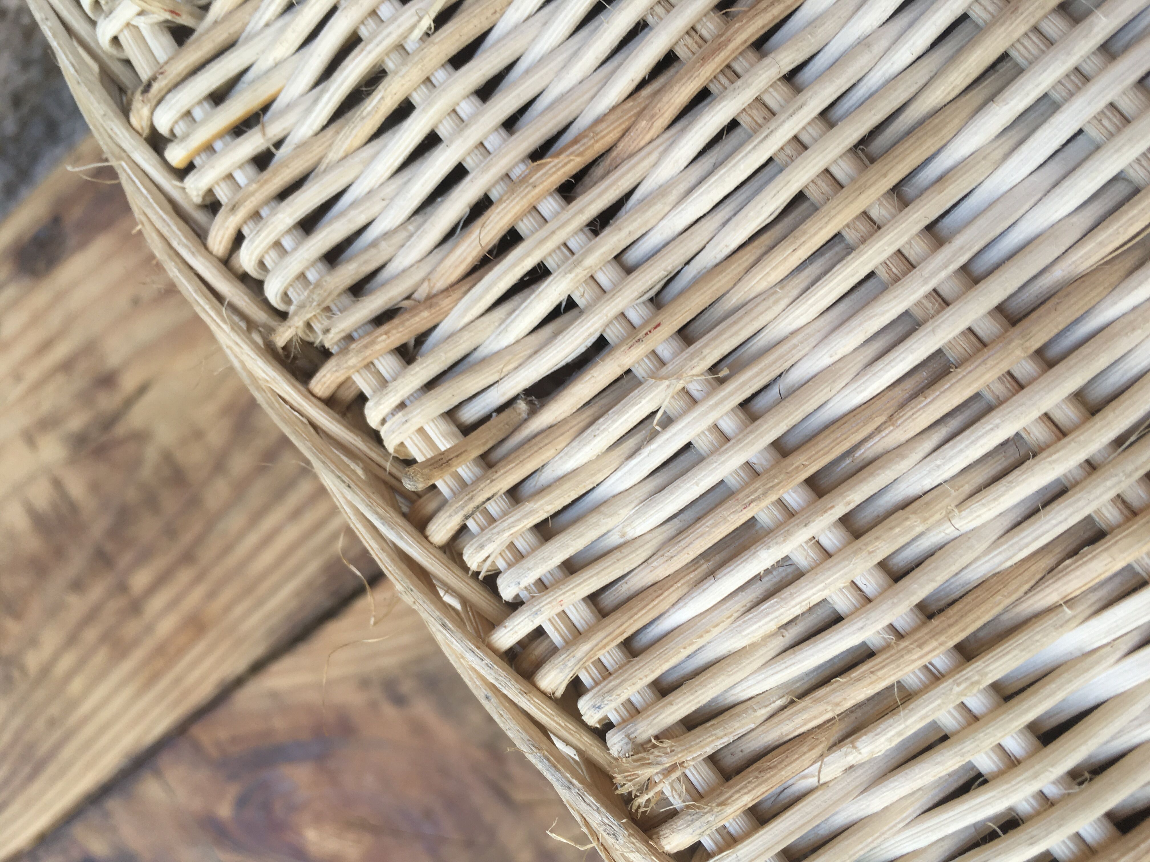 Wicker suitcase