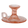 Cellar rat candle holder, pink glass