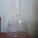Carafe à vin ancienne - verre gravée d'une frise d'entrelacs