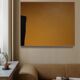 Abstract painting Mb1 ocher 100x81 cm