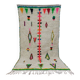 Handmade wool Berber rug 260x135 cm