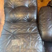 Marsala leather sofa Ligne Roset by Michel Ducaroy
