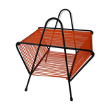 Porte vinyle métal et scoubidou années 60/70