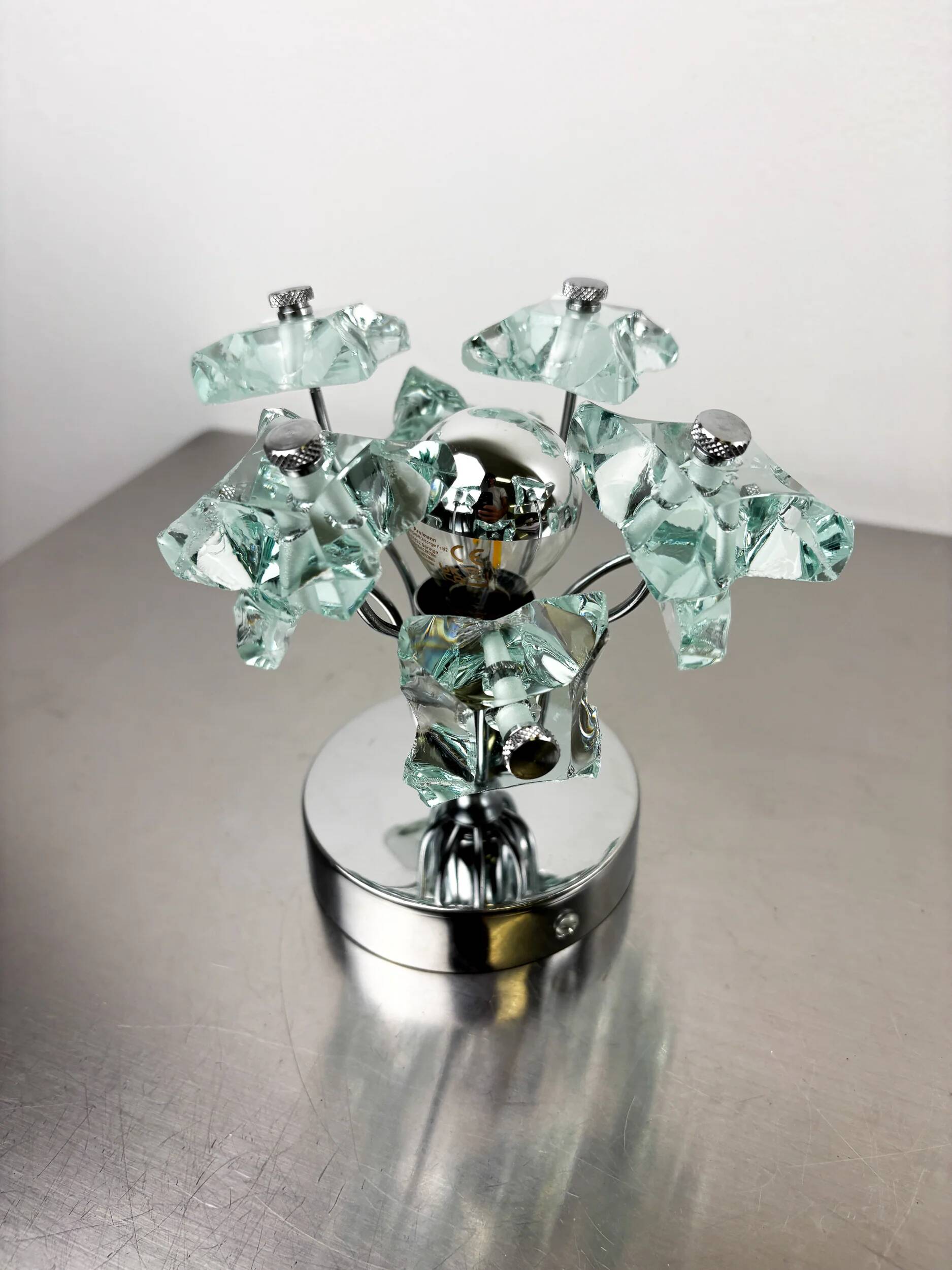 Applique murale Sputnik Zero Quattro de Fontana Arte – Verre taillé de Murano, Italie années 1970