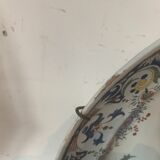 Large round faience dish of Rouen XIX century