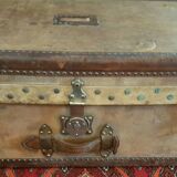 Large art deco travel trunk