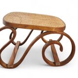 Curved wooden footrest