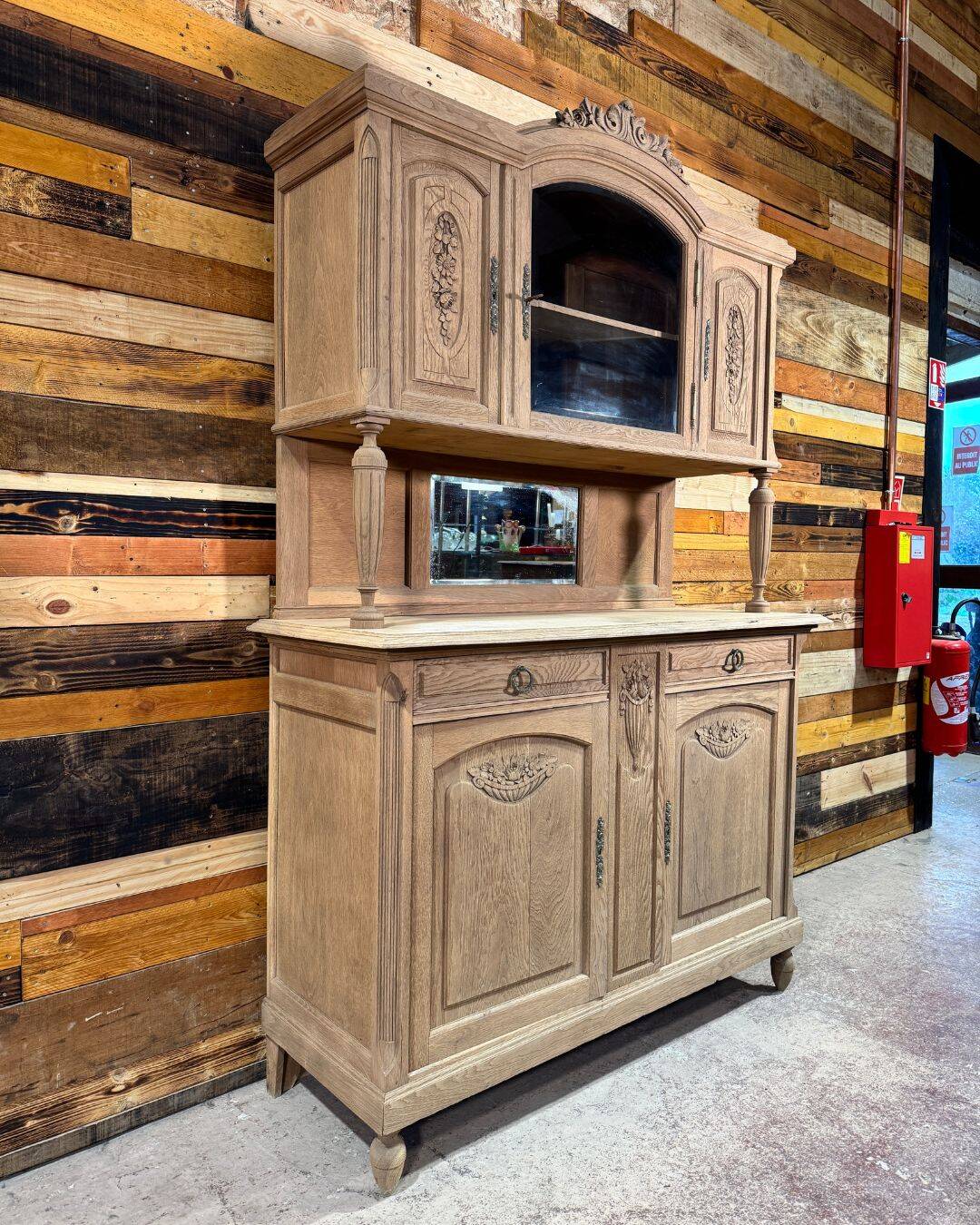 Antique oak sideboard