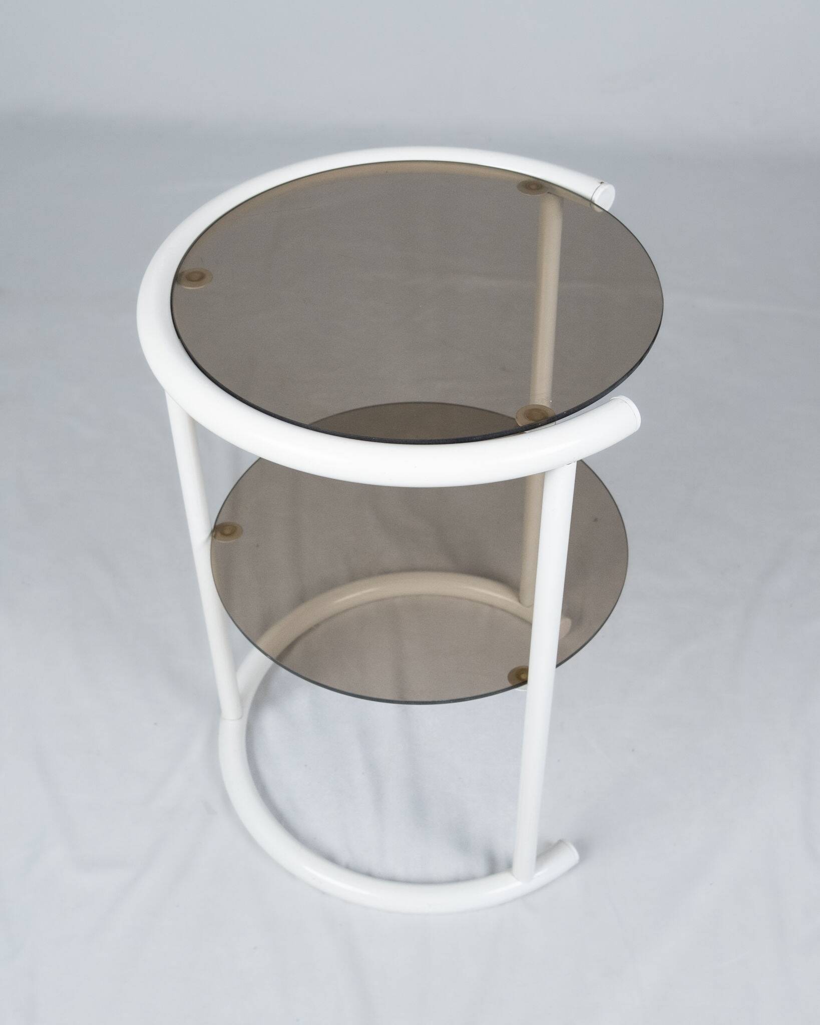 Lacquered side table with two shelves, France, 1970s