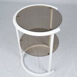 Lacquered side table with two shelves, France, 1970s