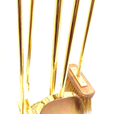 Solid brass fireplace servant 4 accessories