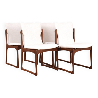 Mid-Century Danish Teak Dining Chairs from Vamdrup, 1960s, Set of 4