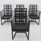 4 chaises Josef Hoffmann Armloffel fabriquées par Wittmann, Autriche