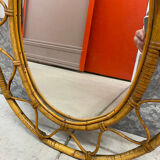 Rattan mirror