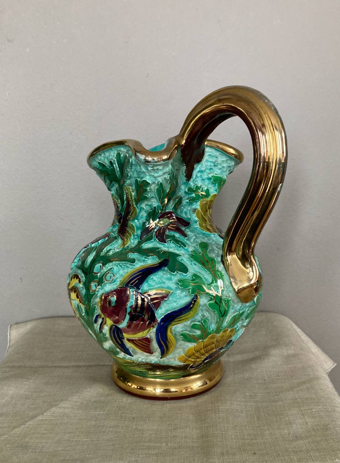 Ceramic pitcher signed Cerdazur MONACO 4 DPS, 1950s/60s