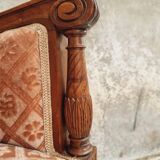 Antique sofa seat classic hall bench old pink