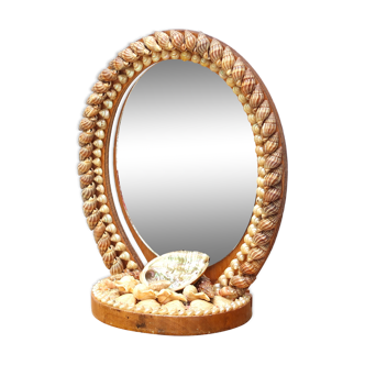 Mirror to pose, shell frame, 60s 18x24cm