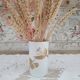White porcelain vase decoration foliage gold "Léonard Paris" decoration Montebello