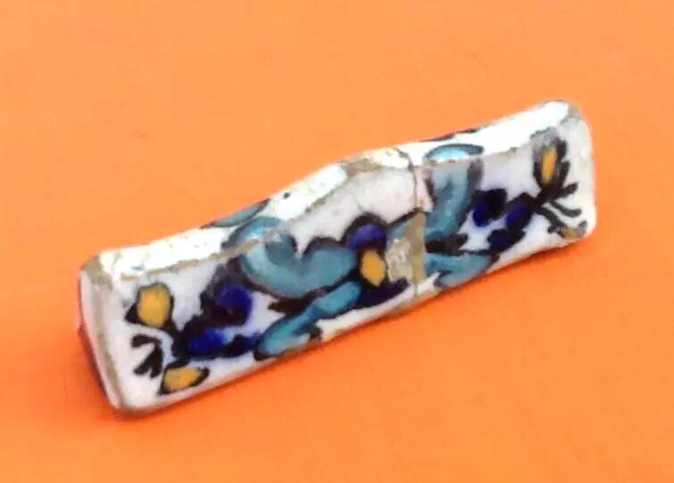 1930s 10 Knife Holders Glazed Ceramic