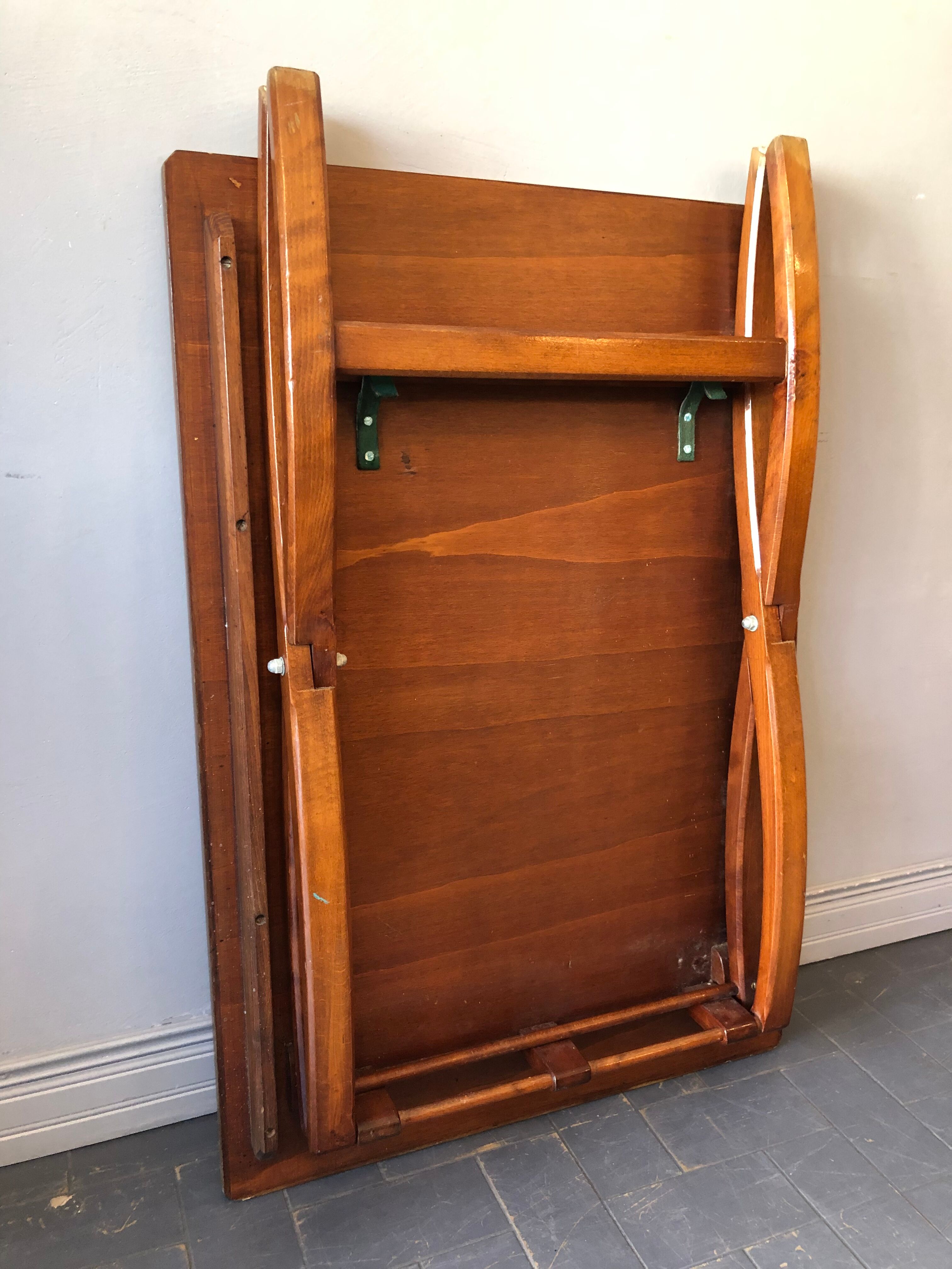 Mahogany boat folding table