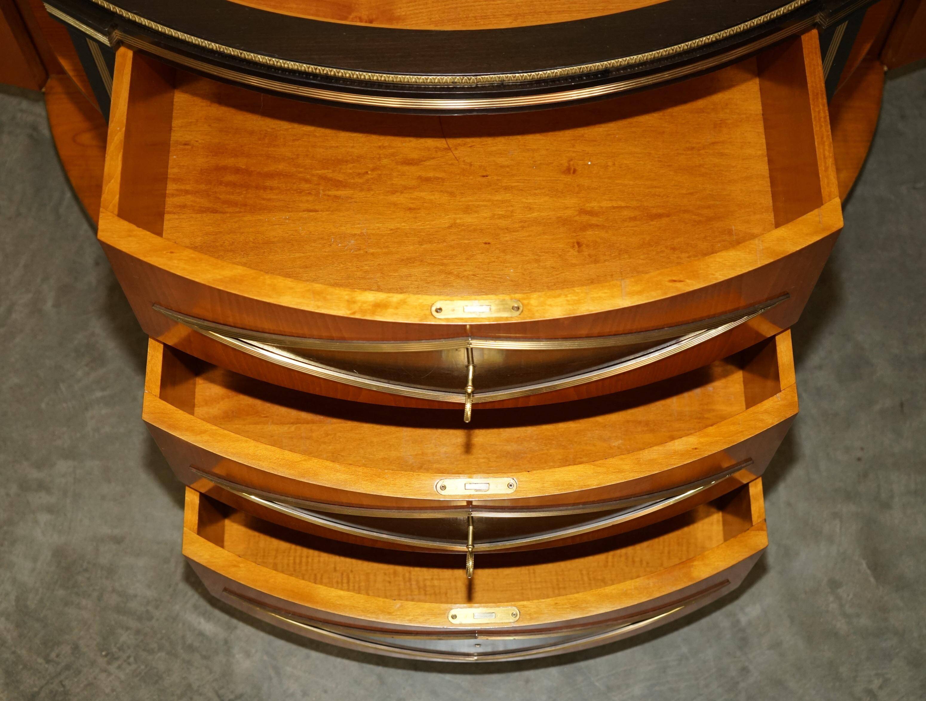 Buffet Demi-lune Satinwood & Laiton Colombo Mobili