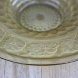 Art Deco molded glass bowl, fruit bowl, centerpiece