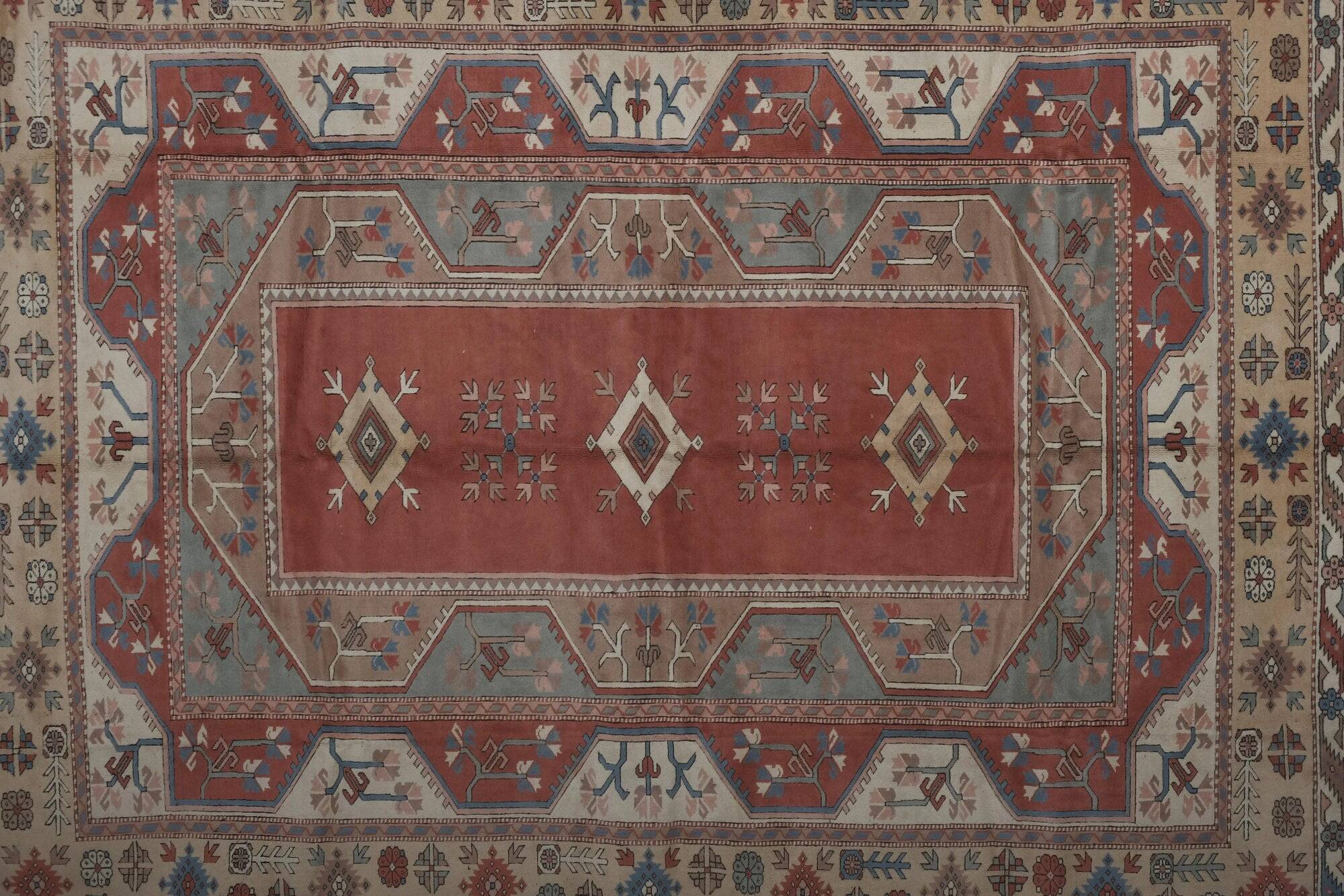 Vintage Turkish rug handmade 308x392 cm