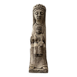 Stone statuette of the Virgin and Child