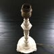 White patinated bronze lamp base