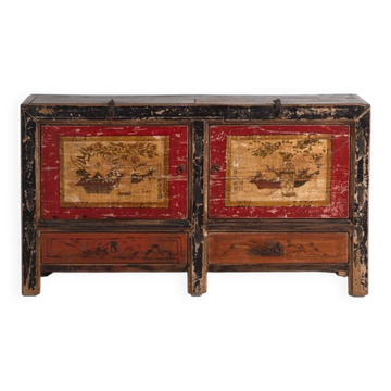 Antique buffet painted in elm – China, circa 1950