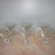6 old champagne glasses