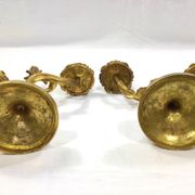 Pair of candelabra bronze rocaille