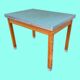 Table de cuisine extensible, vers 1950