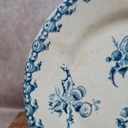 Assiette ancienne Gien modèle Chardon Terre de Fer