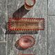Baccarat Bamboo Tors toilet set, pink crystal, 4 pieces