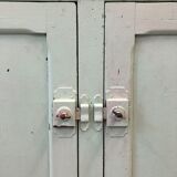 Low green patinated furniture