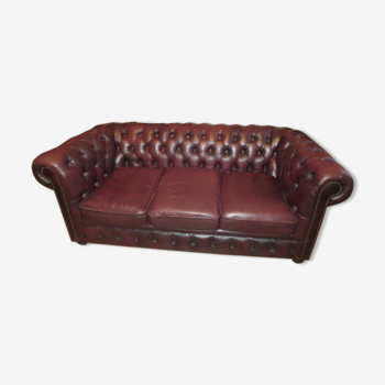 Canapé style chesterfield 3 places