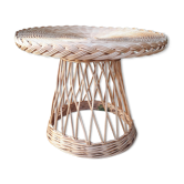Table basse en rotin
