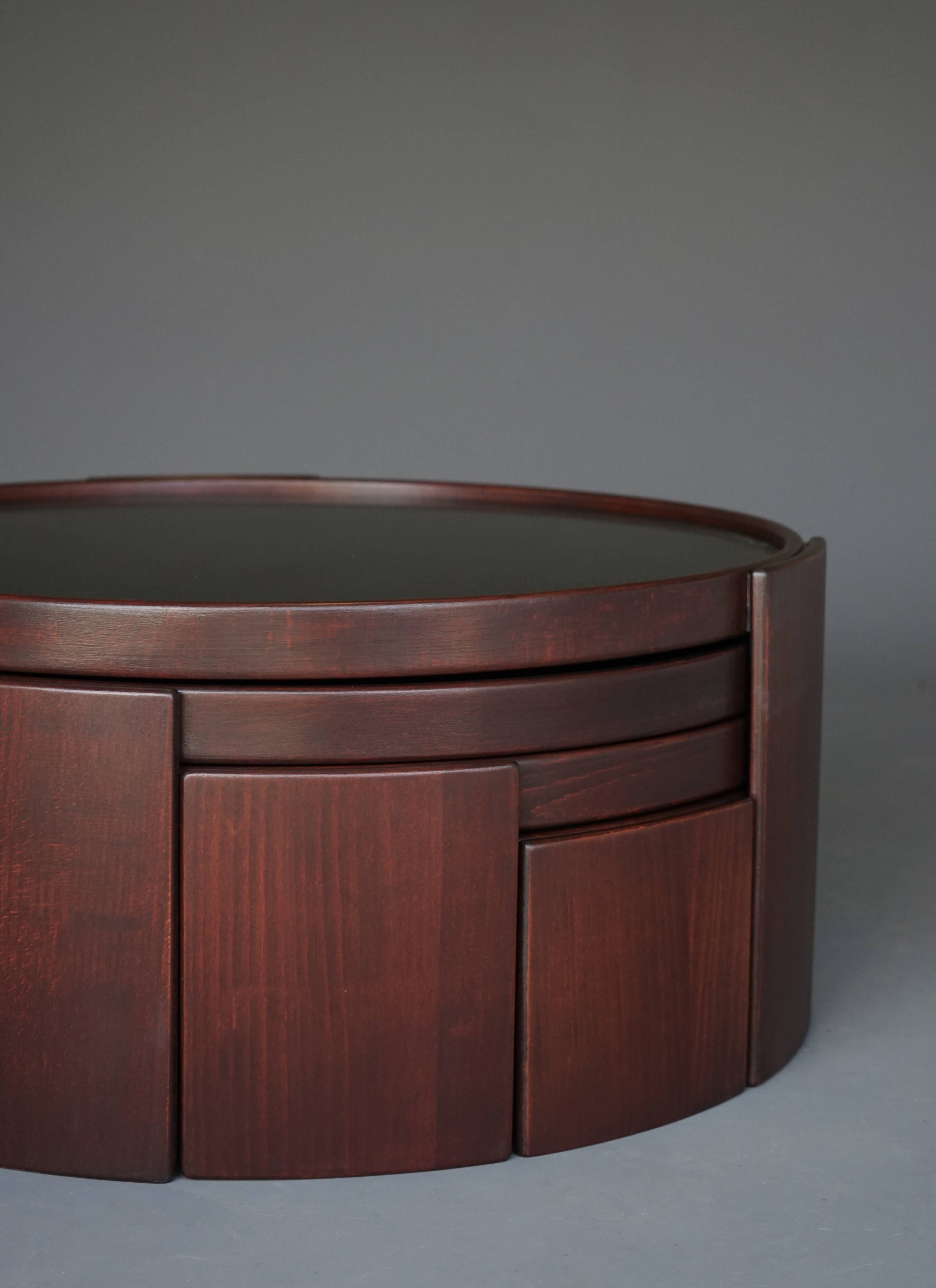 Cassina model 780/783 Stacking Tables by Gianfranco Frattini, 1970s