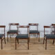 Chaises danoises Rungstedlund par O. Wanscher pour Poul Jeppesen Møbelfabrik, années 1960, Set de 6