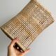 Vintage woven rattan beach cushion