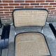 Set of 4 chairs model B64 Cesca with armrests in Black and Chrome