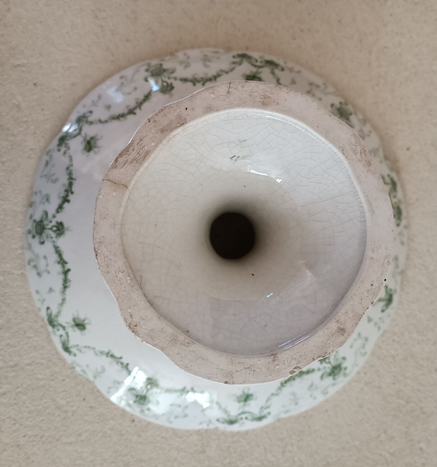 Compotier iron earth mandolin décor