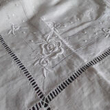 2-person sheet embroidered with roses