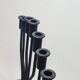 FOLK ART - JUDAICA Menorah Old Candlestick 7 arms of light in wrought iron