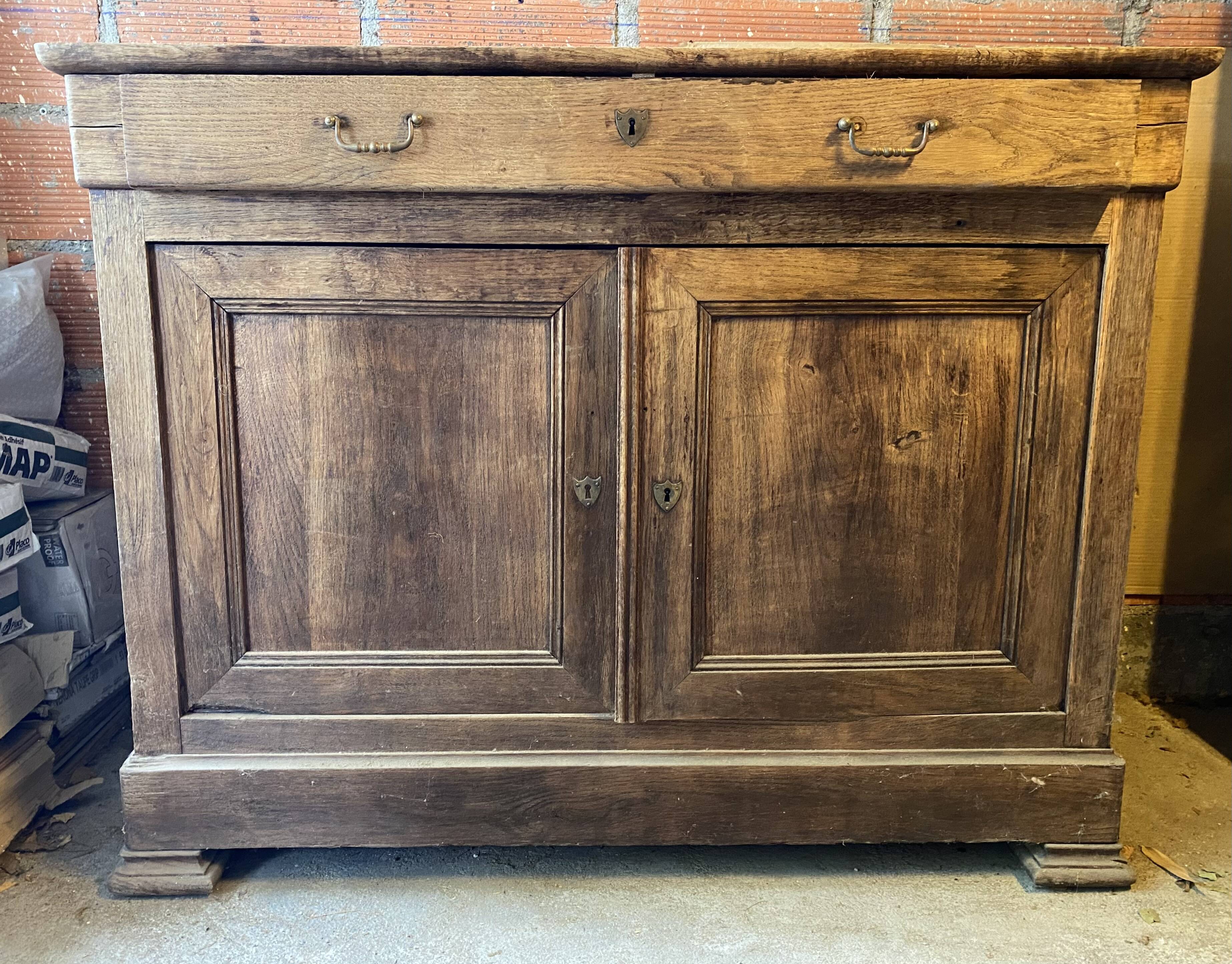 Country sideboard with 1 single drawer - rare product