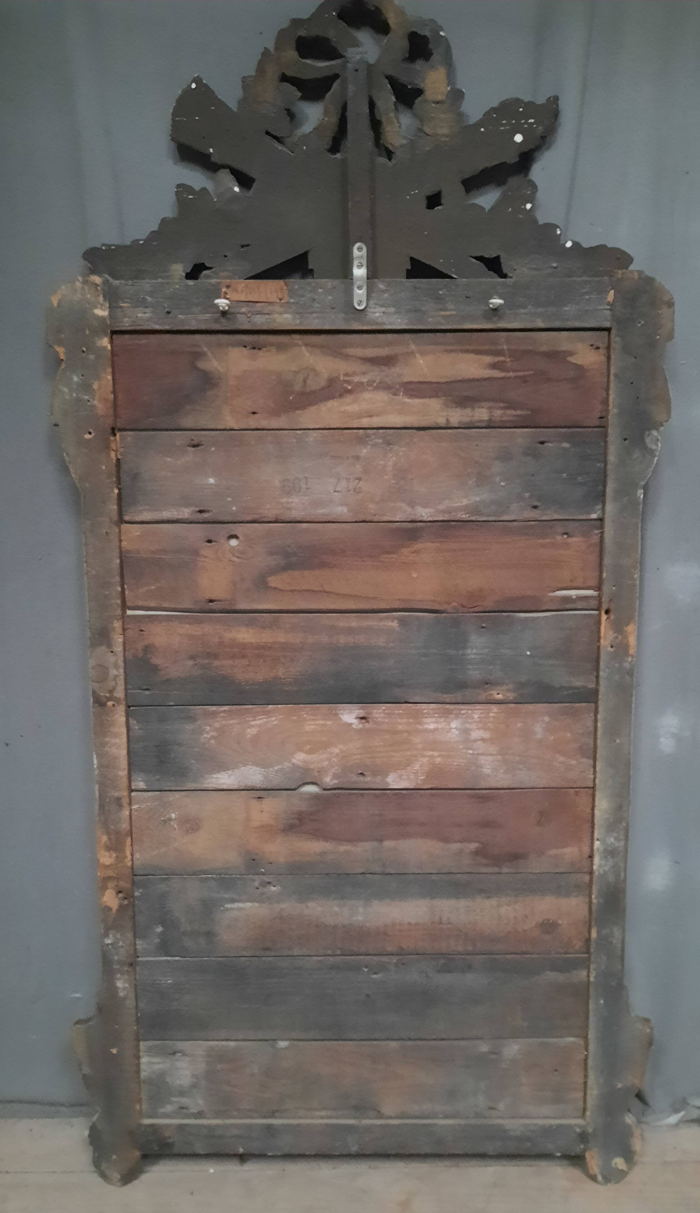 Louis XVI style golden mirror